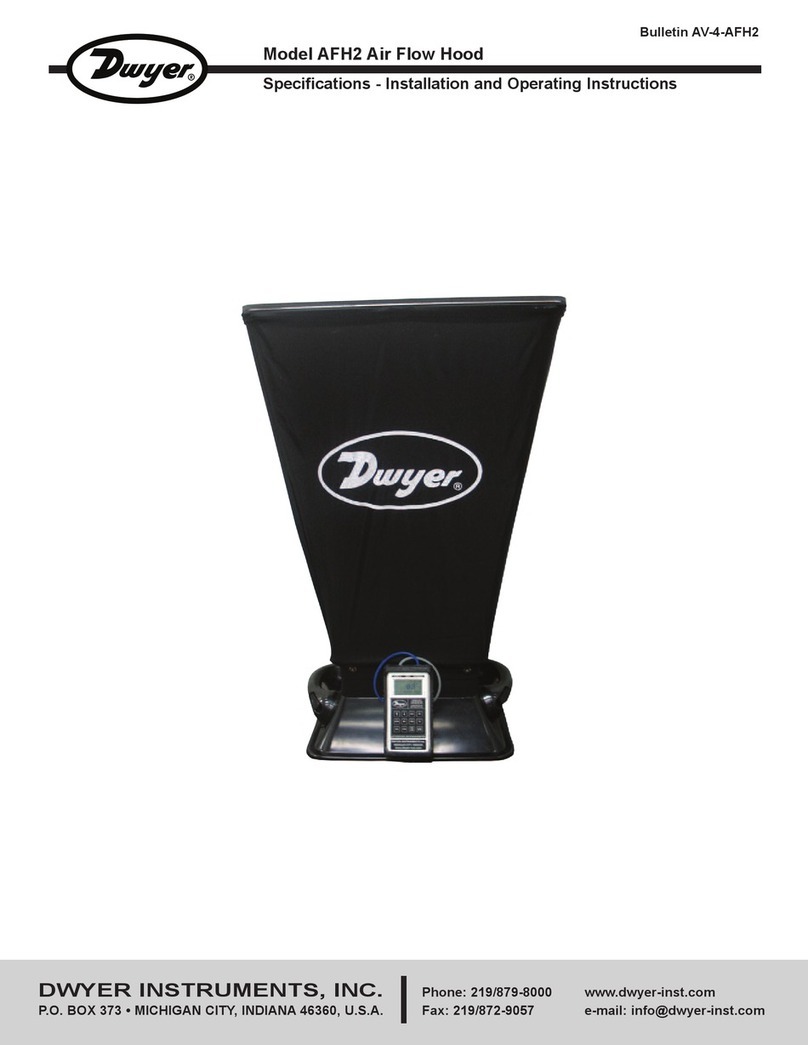 Dwyer Instruments AFH2 Installation and operating instructions