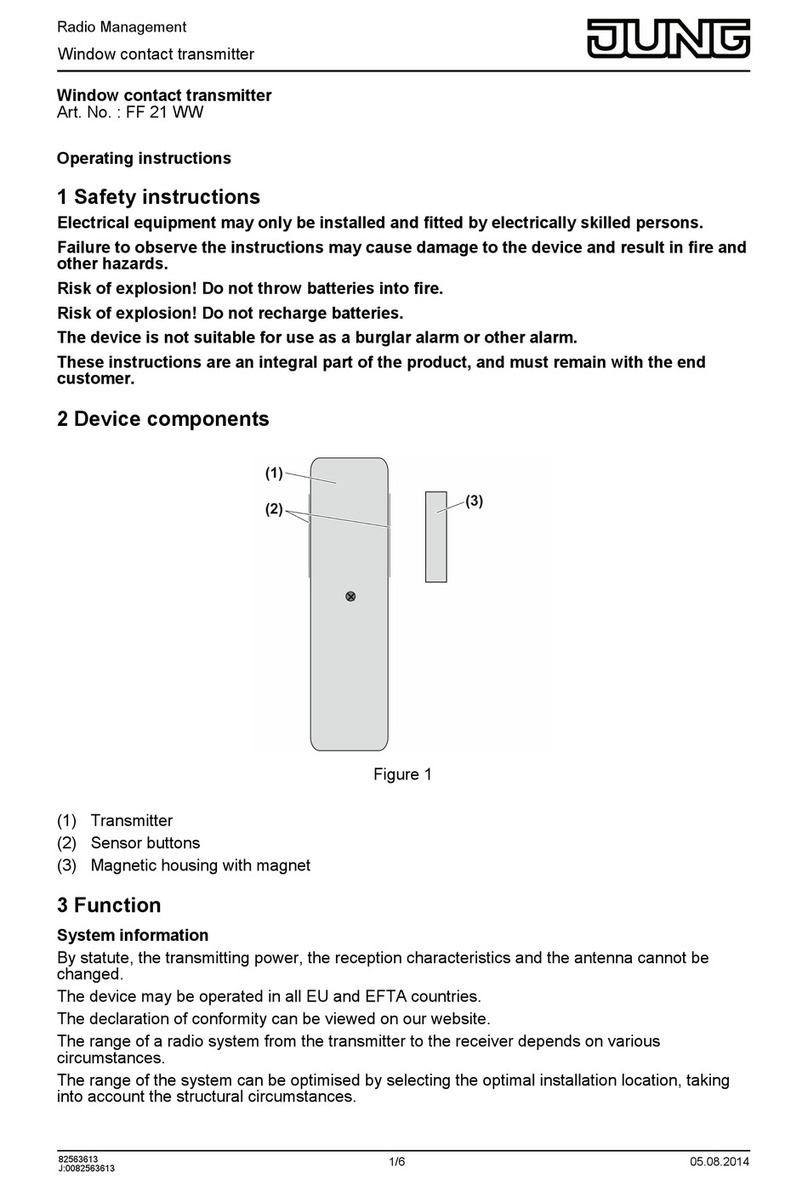 Jung FF 21 WW operating instructions