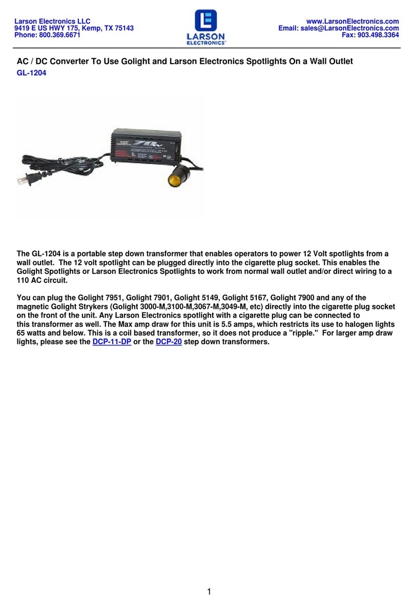 Larson Electronics GL-1204 User manual