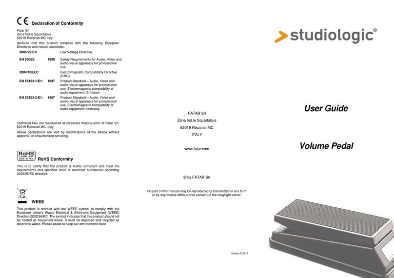 Studio Logic VP/26 User manual