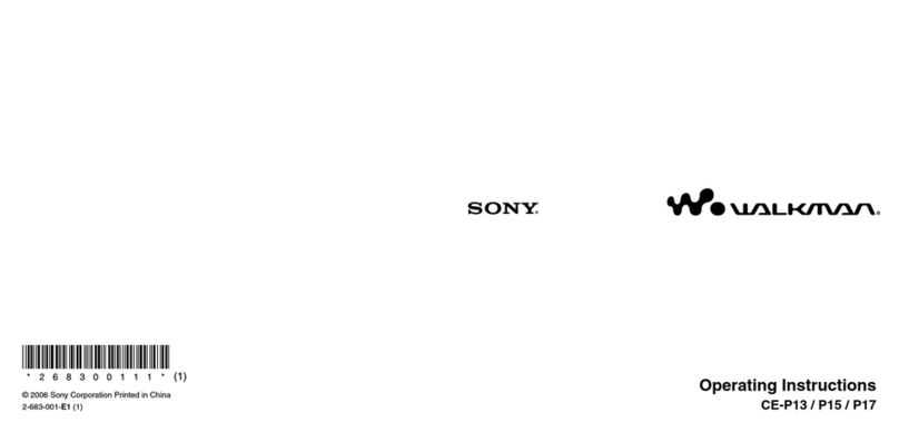 Sony CE-P13 User manual