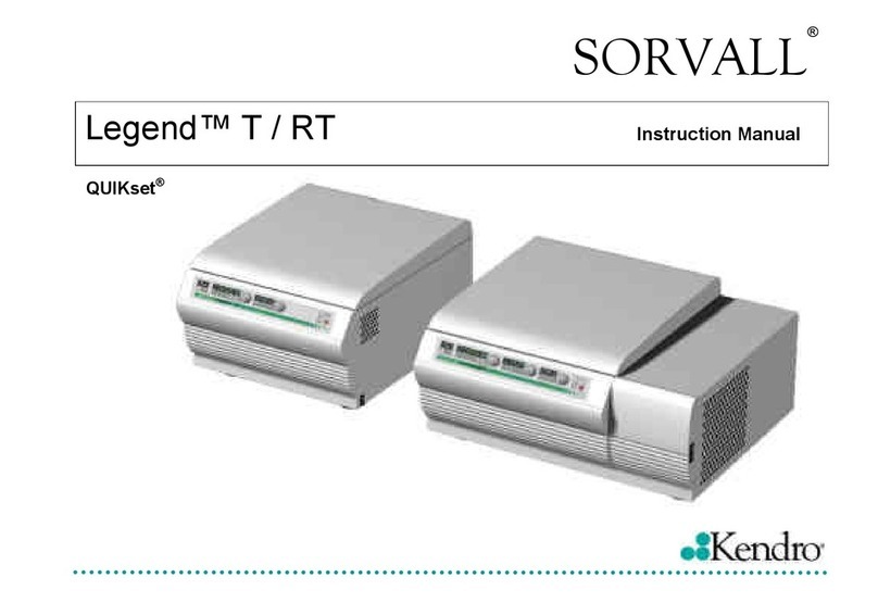 Kendro Sorvall Legend T User manual Kendro Sorvall Legend T User manual