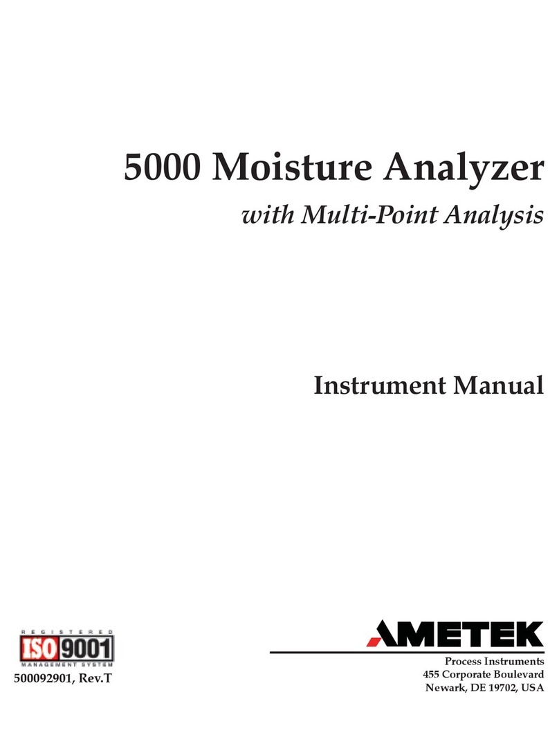 Ametek 5000 User manual