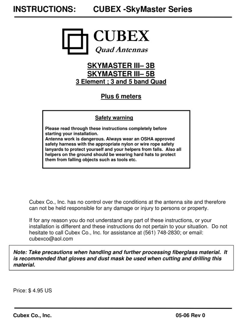 CUBEX SkyMaster Series manual
