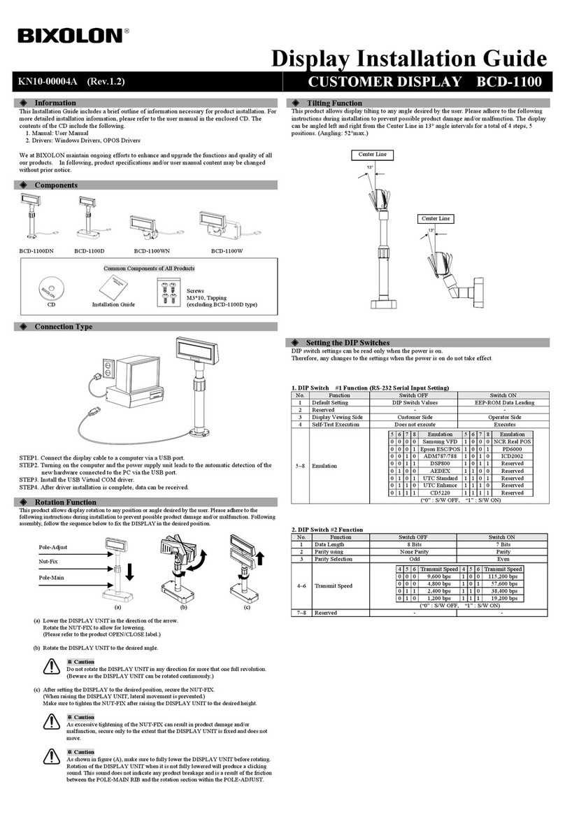 BIXOLON BCD-1100 User manual BIXOLON BCD-1100 User manual