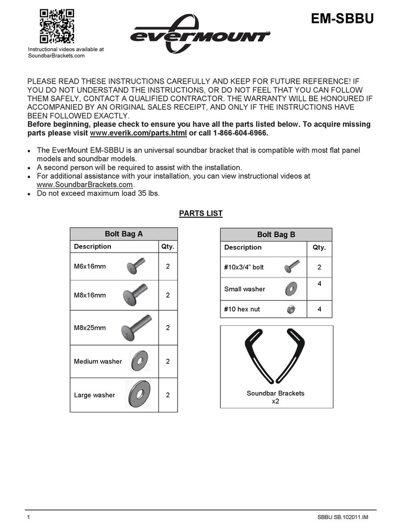 Evermount EM-SBBU User manual