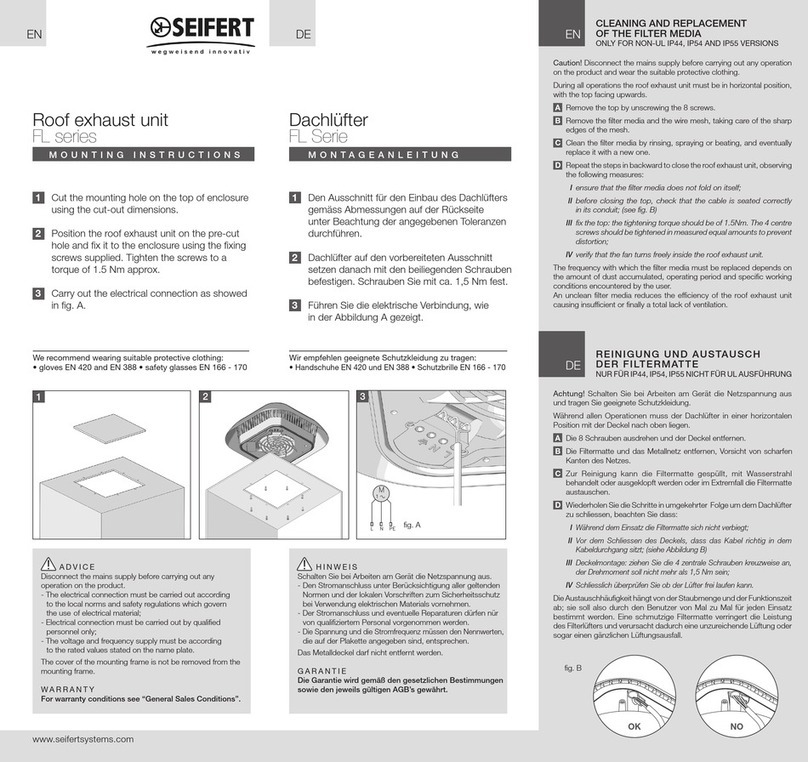 Seifert FL Series Mounting instructions