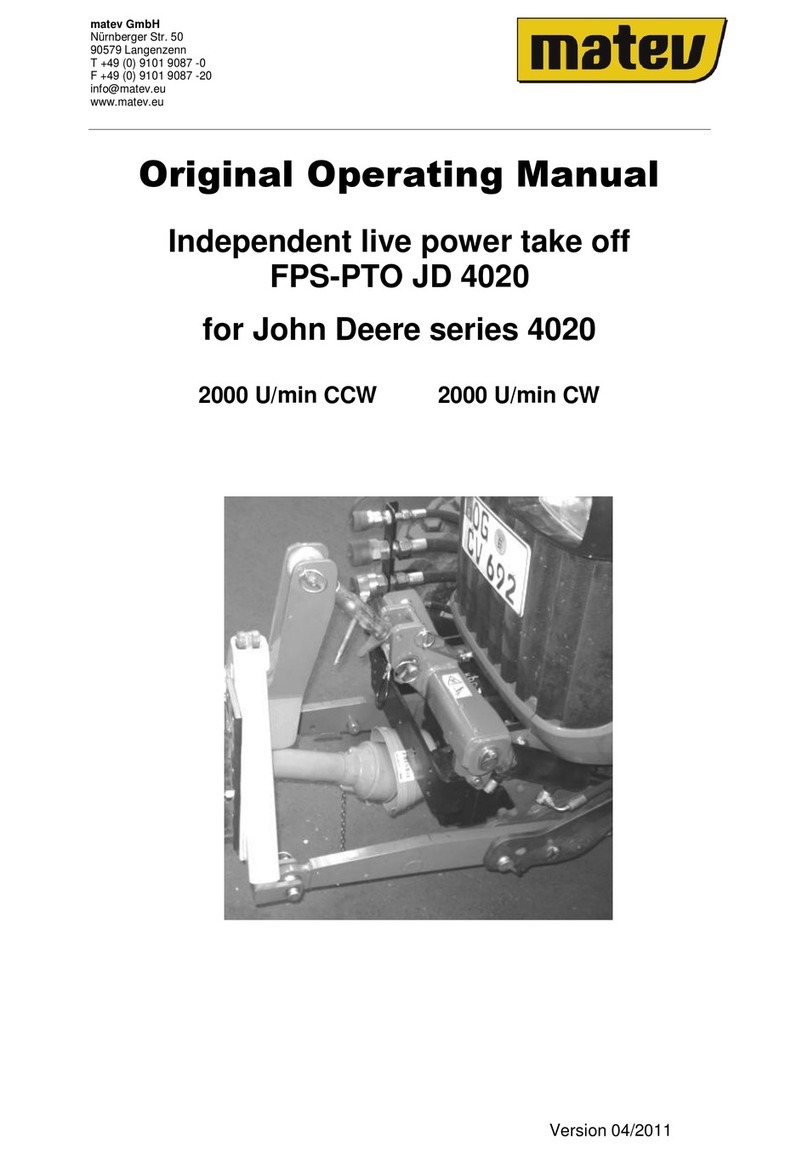 matev FPS-PTO JD 4020 Original operating manual