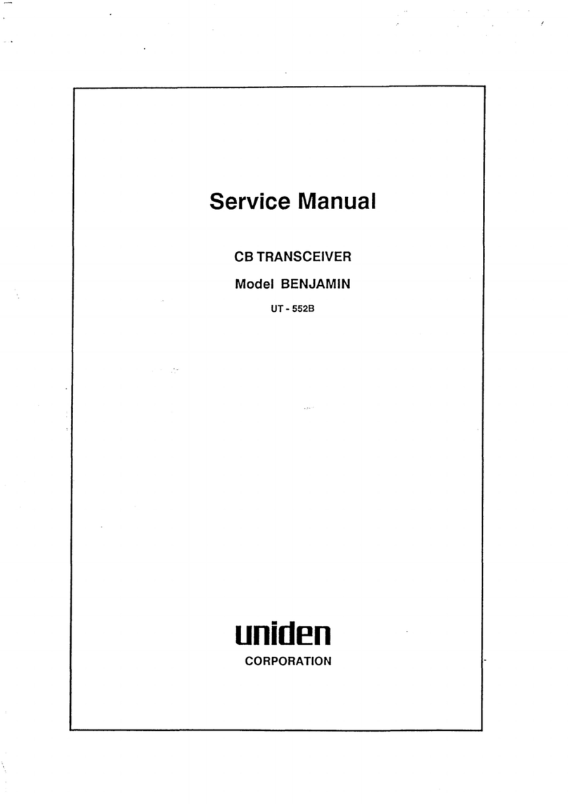 PRESIDENT uniden BENJAMIN UT-552B User manual