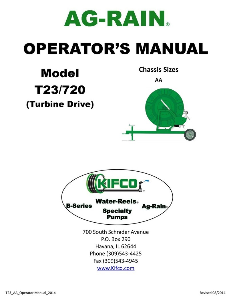 KIFCO Ag-Rain T23/720 Operator's manual