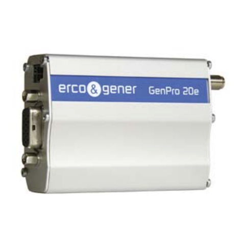 Erco&Gener GenPro 20e User manual