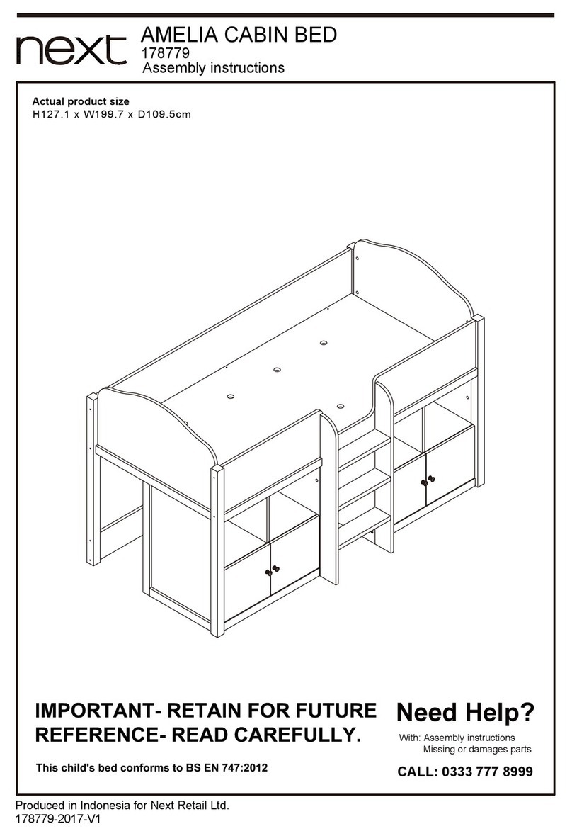 Next AMELIA CABIN BED 178779 User manual Next AMELIA CABIN BED 178779 User manual