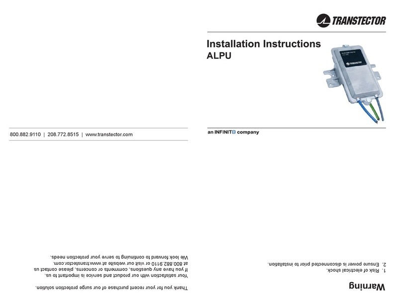 Infinite TRANSTECTOR ALPU Series User manual