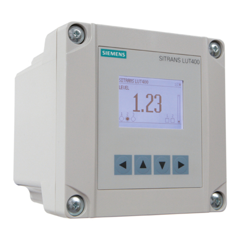 Siemens SITRANS LUT400 User manual