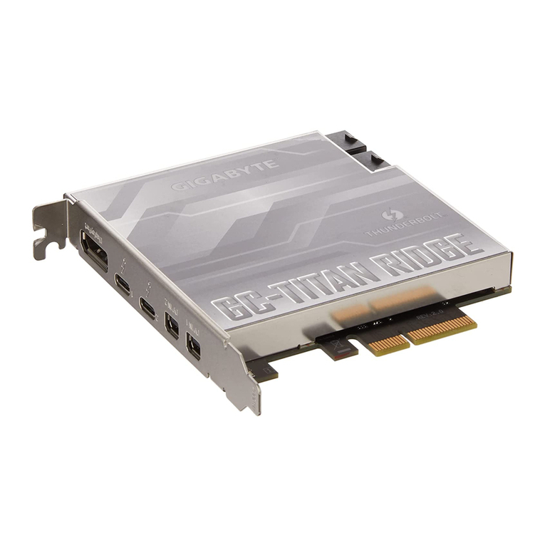 Gigabyte GC-TITAN RIDGE 2.0 User manual