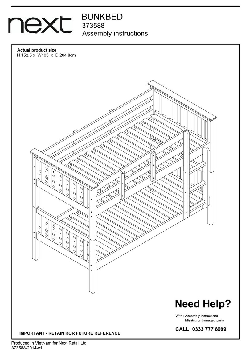 Next BUNKBED 3733588 Assembly instructions Next BUNKBED 3733588 Assembly instructions