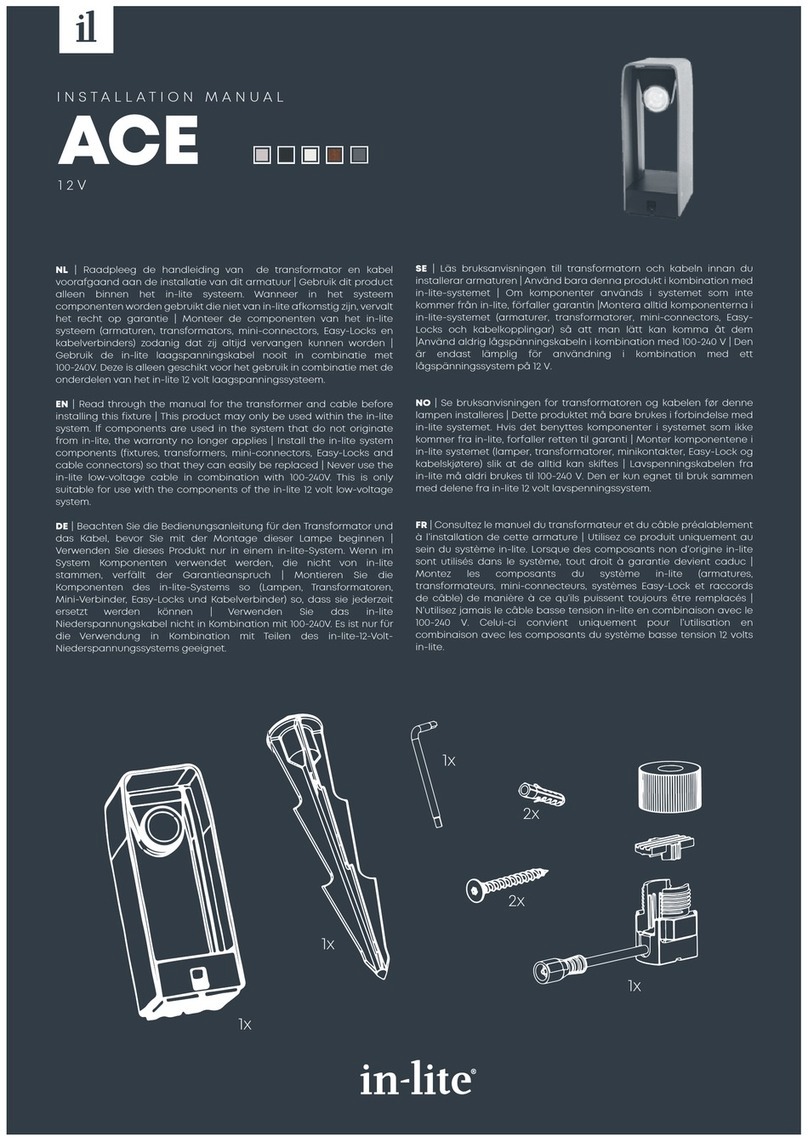 Inlite ACE DARK installation manual Inlite ACE DARK installation manual