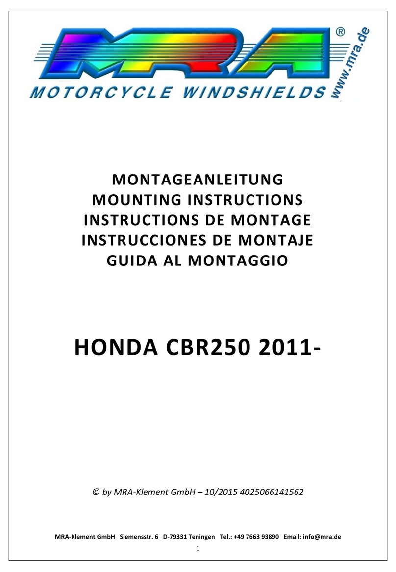 MRA Windshield User manual