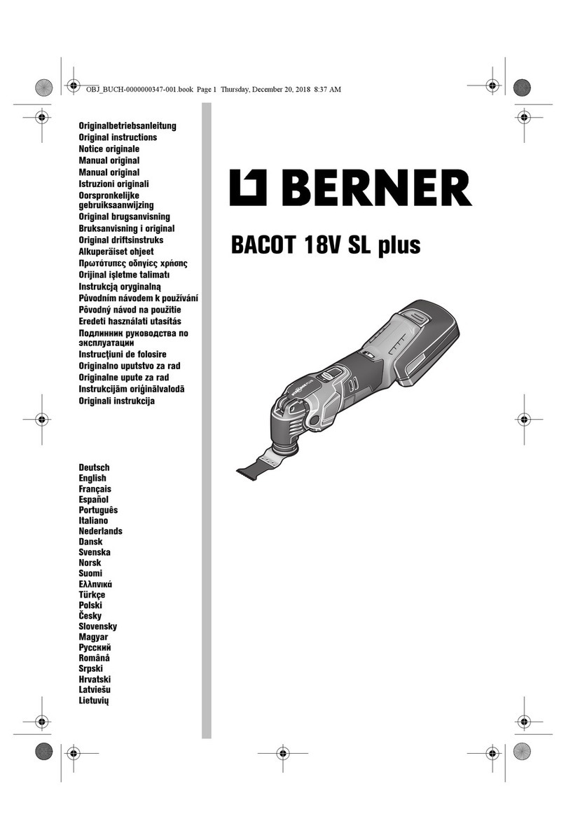 Berner BACOT 18V SL Plus Original instructions