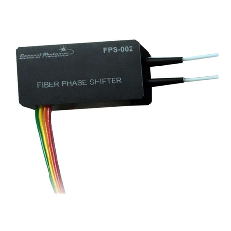 General Photonics FPS-002 Instruction Notes