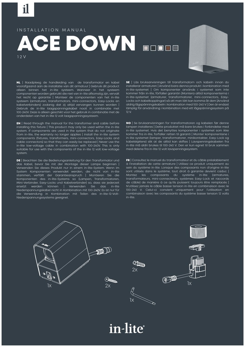 Inlite ACE DOWN Series Installation
