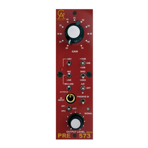 GA Project PRE-573 manual