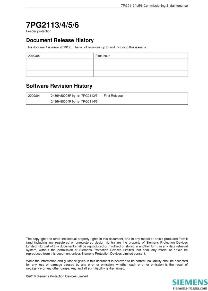 Siemens Solkor 7PG2113 User manual