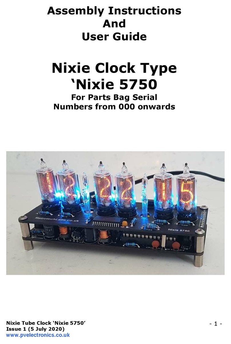 Pvelectronics Nixie 5750 Configuration guide
