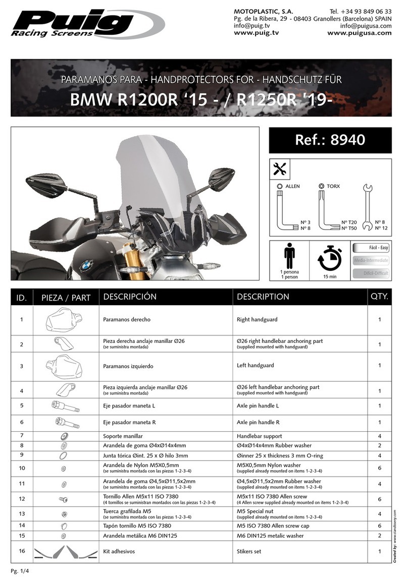 PUIG 8940 Mounting instructions