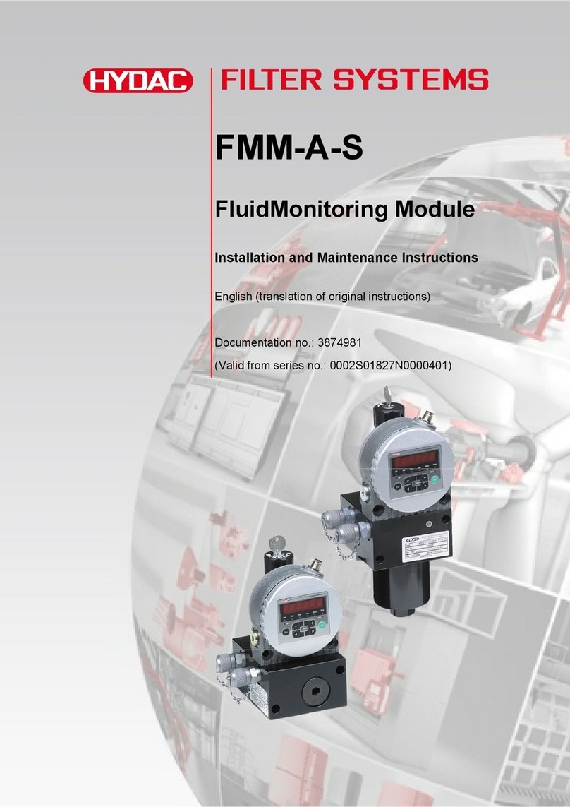 HYDAC FILTER SYSTEMS FMM-A-S Series Installation and maintenance instructions HYDAC FILTER SYSTEMS FMM-A-S Series Installation and maintenance instructions
