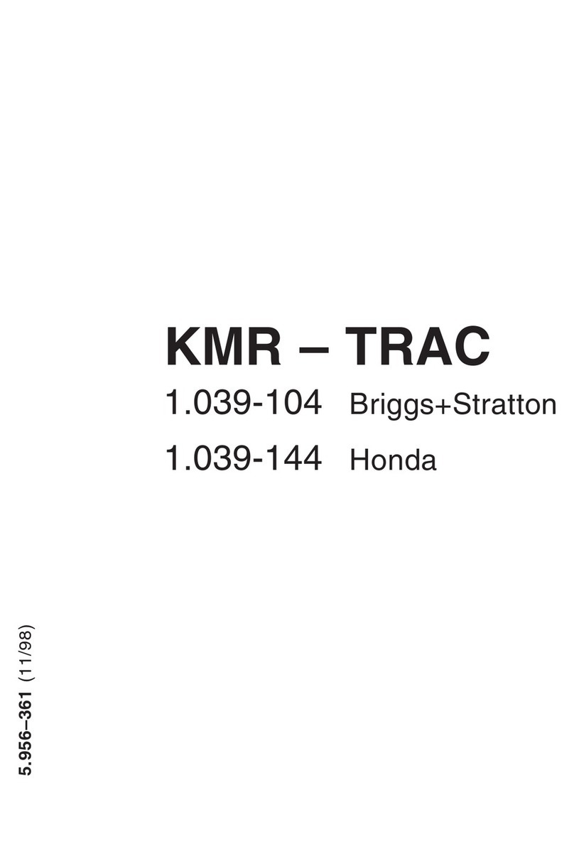 Kärcher KMR - TRAC User instructions