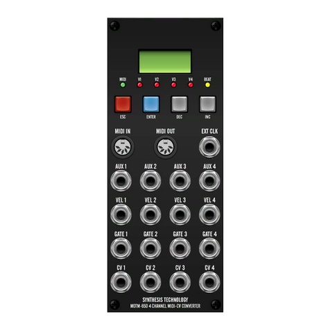 Synthesis Technology MOTM-650 user guide