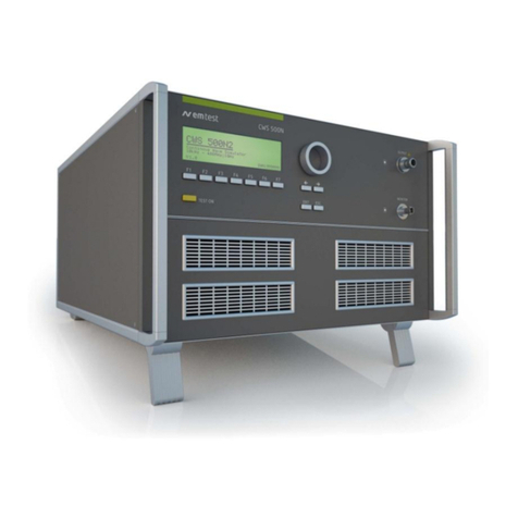 EMTEST CWS 500N2 Operation manual