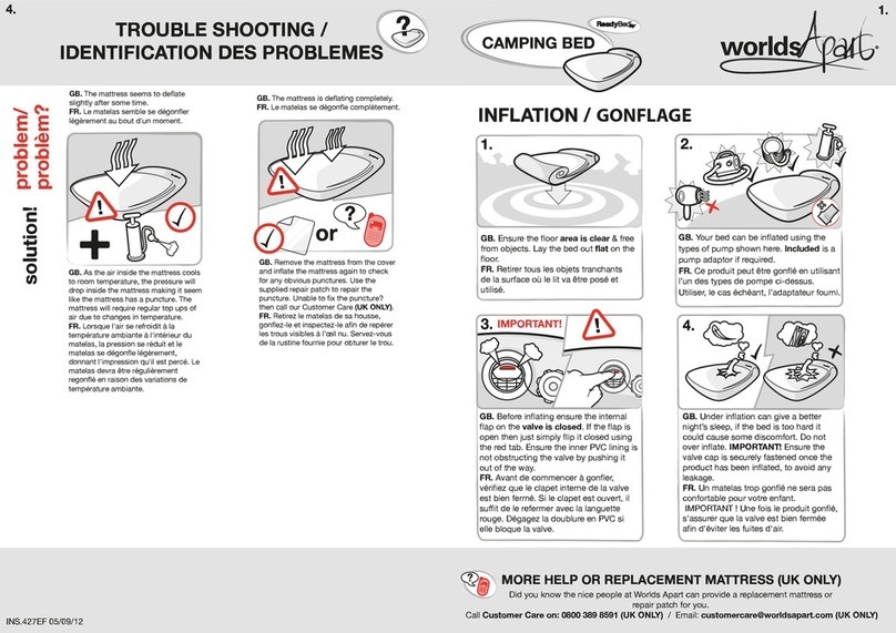 Worlds Apart ReadyBed 340/0229 quick guide