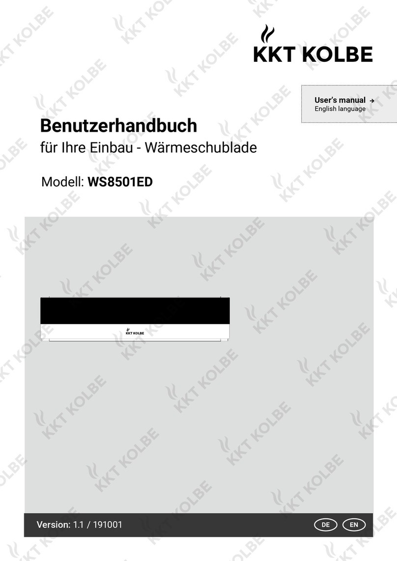 KKT KOLBE WS8501ED User manual