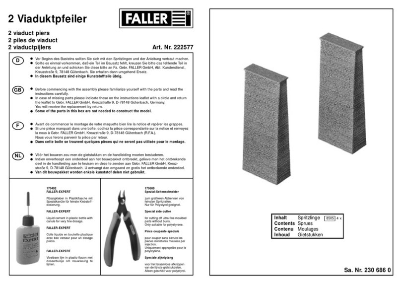 Faller 2 viaduct piers User manual