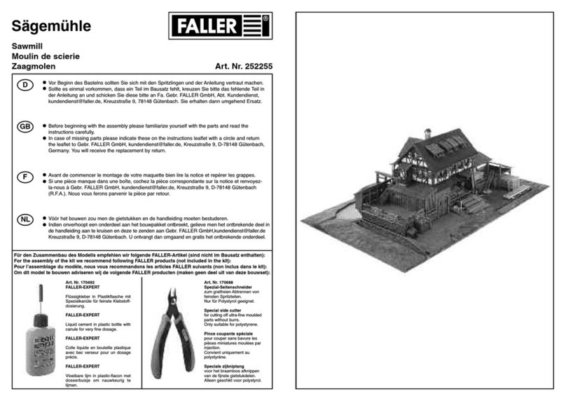 Faller SAWMILL User manual