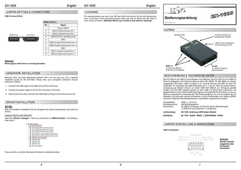 Exsys EX-1635 user manual