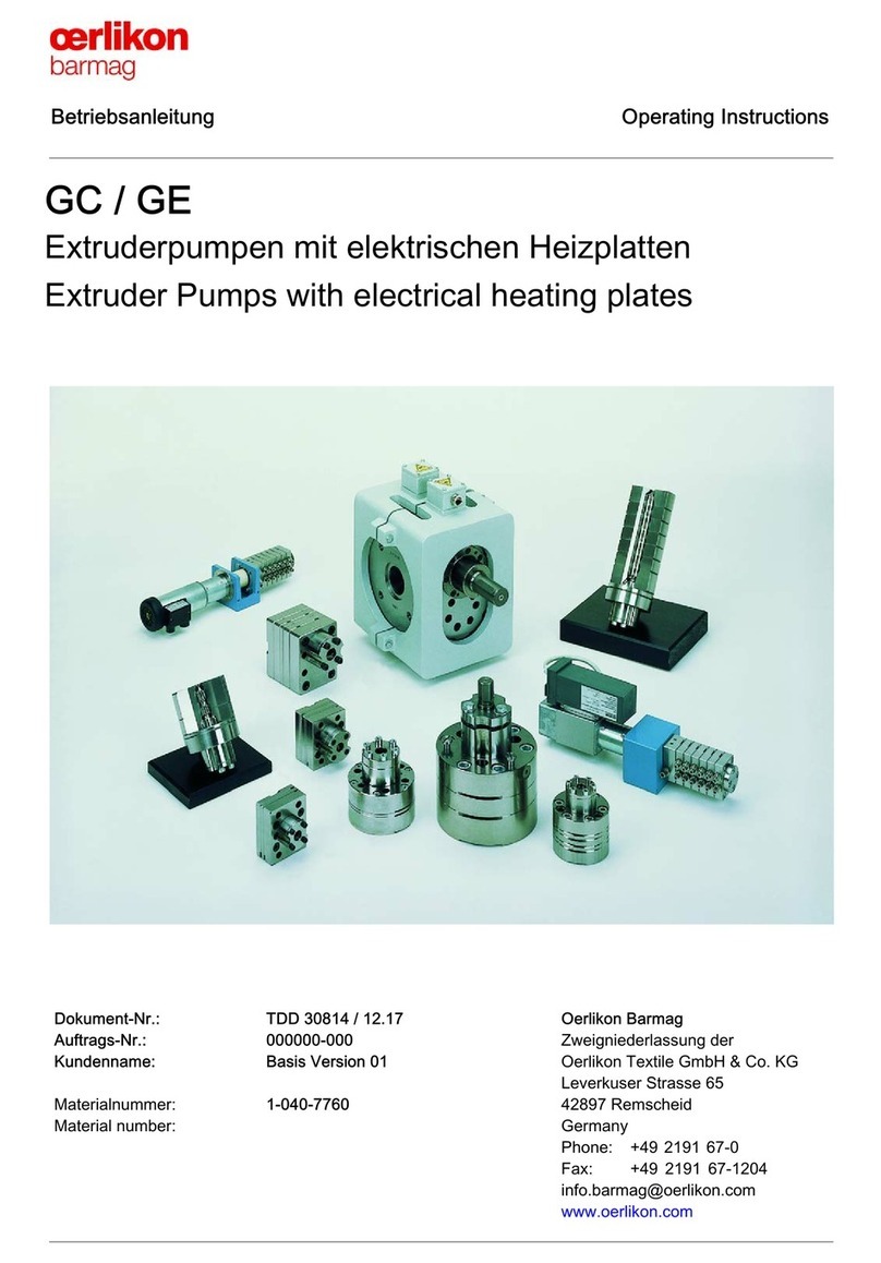 Oerlikon GCB51K operating instructions