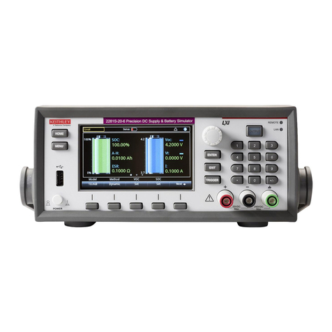 Tektronix Keithley 2281 Series User manual