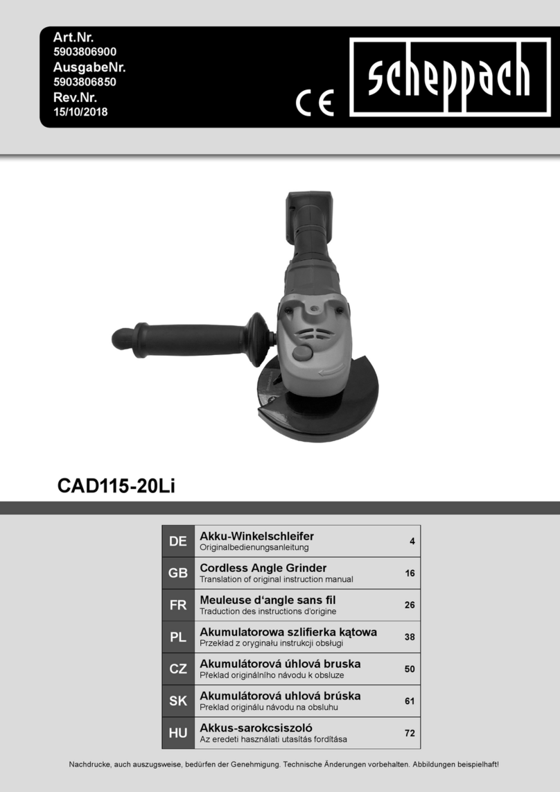 Scheppach CAD115-20Li Instructions for use