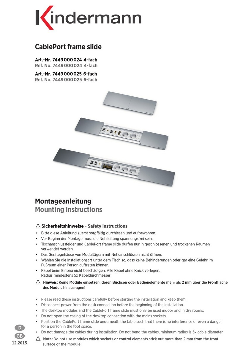 Kindermann 7449000024 Mounting instructions
