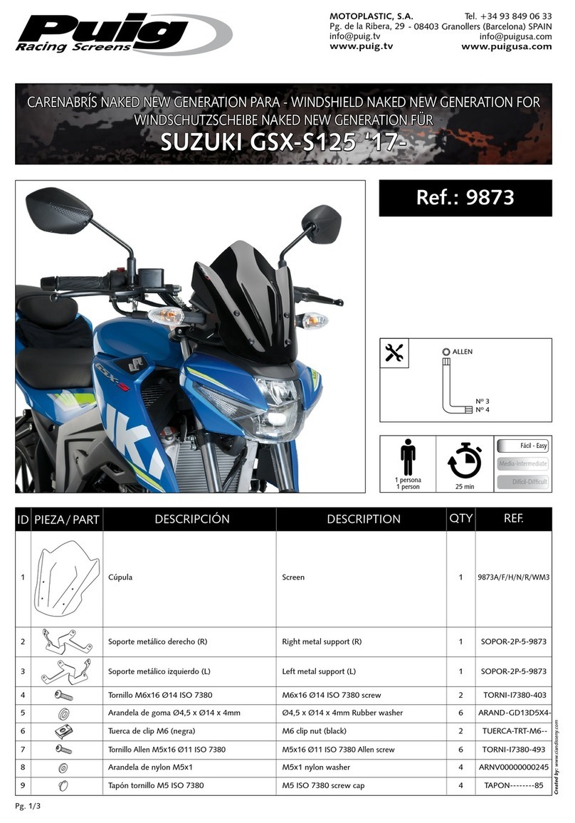 PUIG 9873 Mounting instructions