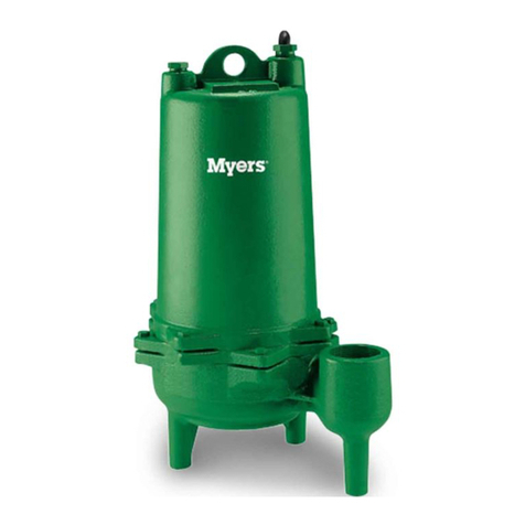 Pentair Pool Products Myers MWH50 Series Installation and service manual