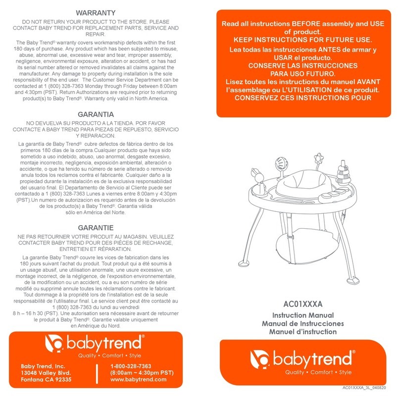 Baby Trend AC01 A Series User manual