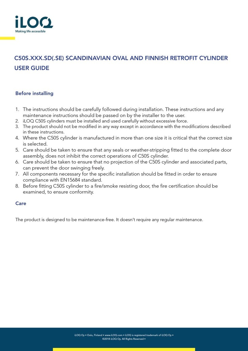 iLoq C50S SD Series user guide