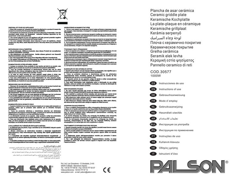 PALSON BROOKLYN Instructions for use
