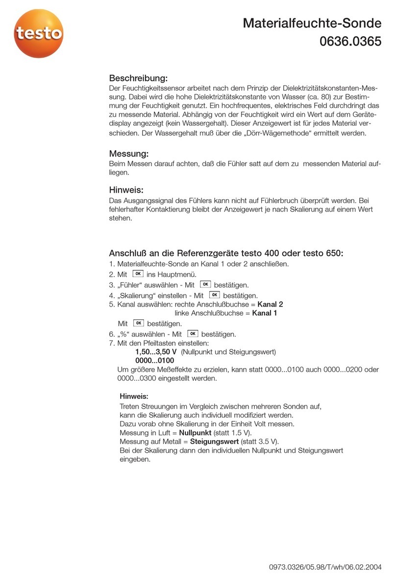TESTO 0636.0365 manual