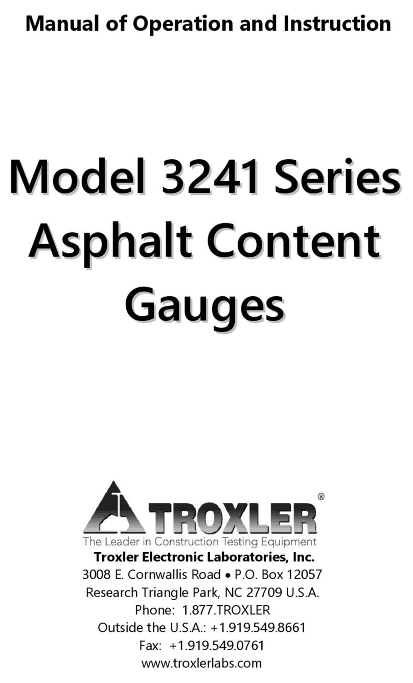 Troxler 3241 Series User manual