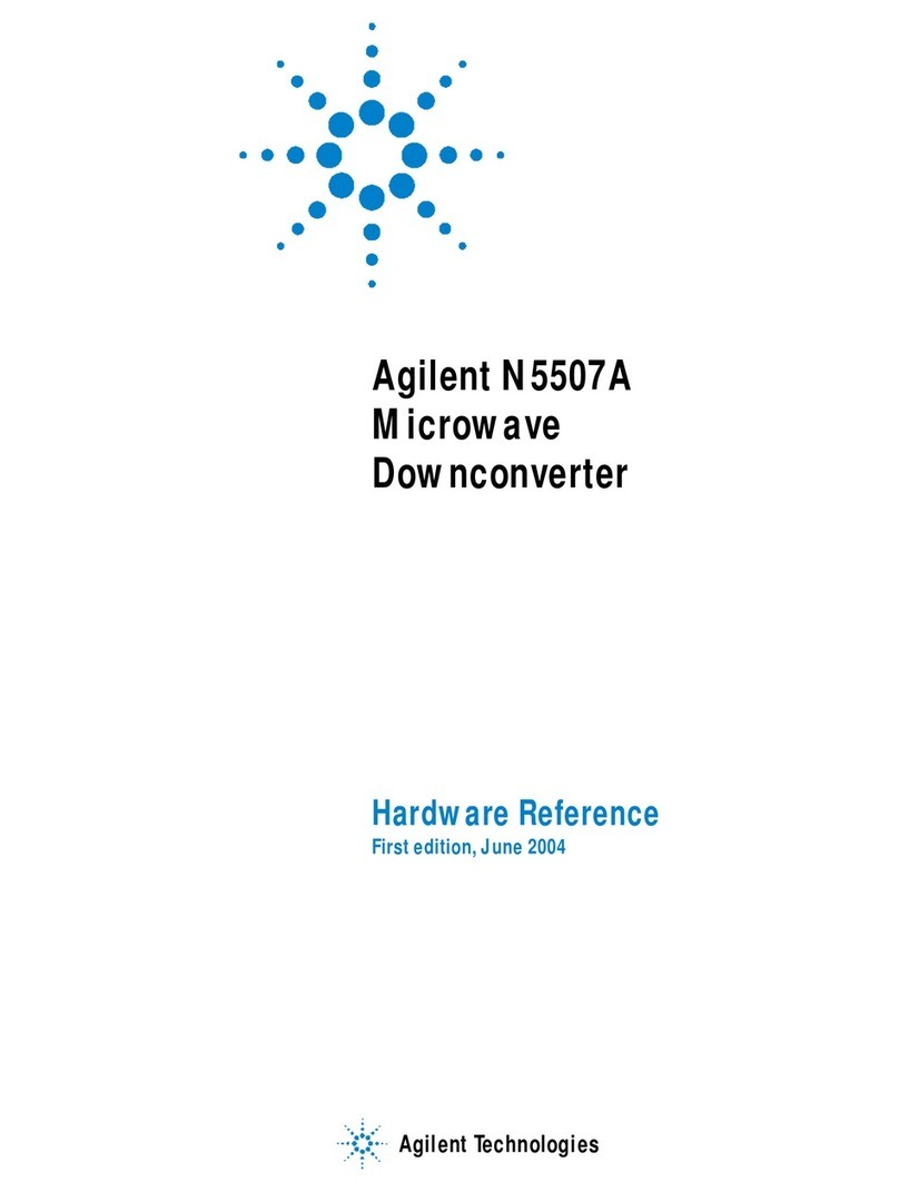 Agilent Technologies N5507A Hardware reference